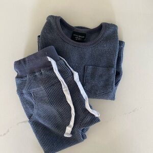 Little Bipsy Waffle Knit set, size 18-24m